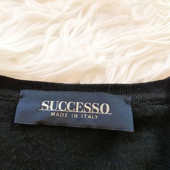 SUCCESSO Made in Italy Pure Wool Sweater EUR 44 - Picture 6 of 6